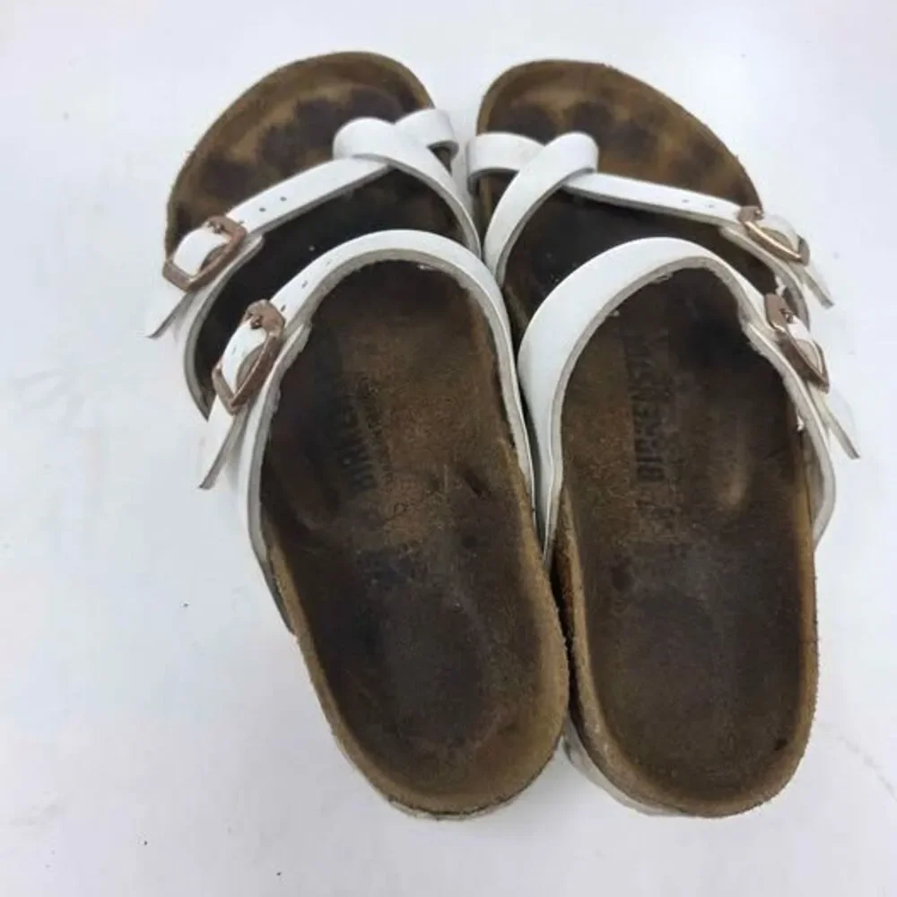 Birkenstock Mayari White Birko-Flor Sandals Women’s Size 38